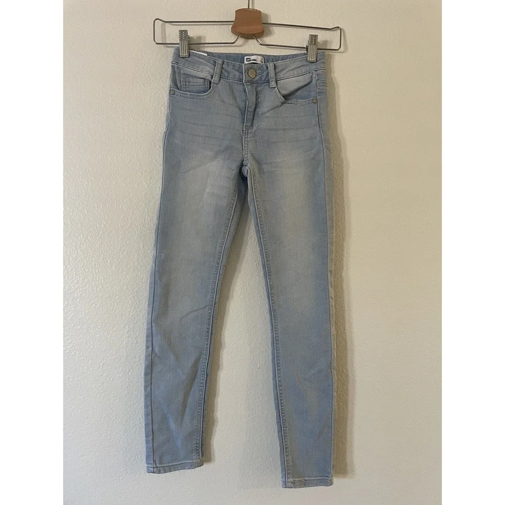 Epic Threads Skinny Jeans Light Wash Stretch Denim Kids Girls 10 Blue Excellent